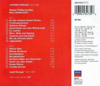 Wiener Philharmoniker, Willi Boskovsky - Johann Strauss: Waltzes (1994)