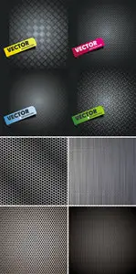 Metal Grid Backgrounds Vector