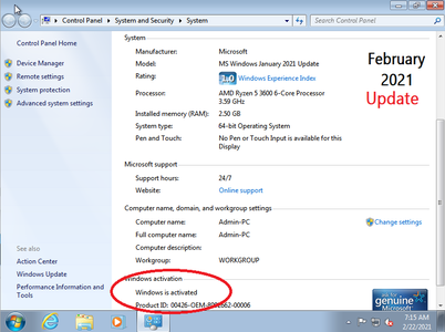 Windows 7 SP1 AIO 11in2 (x86/x64) Preactivated February 2021