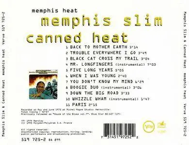Memphis Slim & Canned Heat - Memphis Heat (1974) {1993, Reissue}
