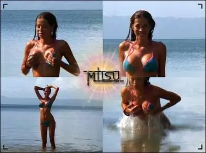 Aida Yespica - Wet Blue Bikini