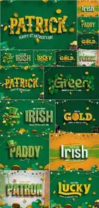 St. Patrick's Day Text Effect Set