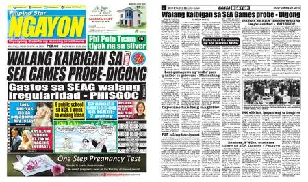 Pilipino Star Ngayon – Nobiyembre 29, 2019