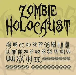 Zonbie Holocaust Font Style