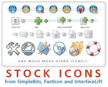 High-quality stock icons from SimpleBits, InterfaceLift and Fast Icon