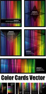 Rainbow Cards Vector