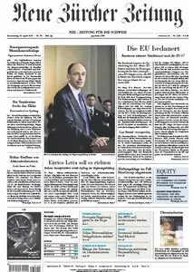 Neue Zürcher Zeitung vom 25 April 2013