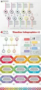 Vectors - Timeline Infographics 17