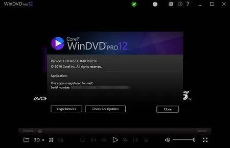 Corel WinDVD Pro 12.0.0.62 SP1 Multilingual
