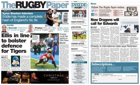 The Rugby Paper – December 16, 2018