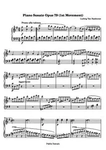 BeethovenLv - Sonata No. 25 (1st Movement: Presto alla tedesca)