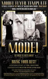 GraphicRiver Model Flyer Template