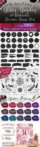Glitter and Graphics Photoshop Pack