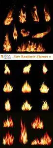 Vectors - Fire Realistic Flames 2