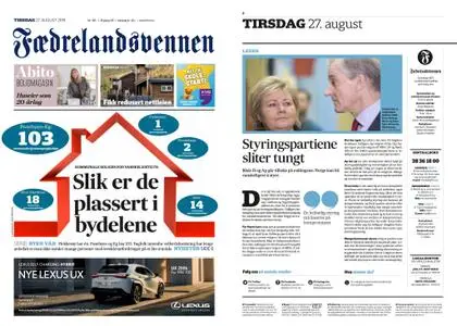 Fædrelandsvennen – 27. august 2019