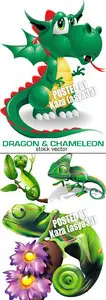 Dragon & chameleon