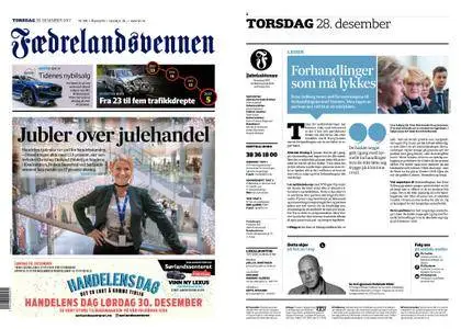 Fædrelandsvennen – 28. desember 2017