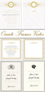 Ornate Vintage Frames Vector