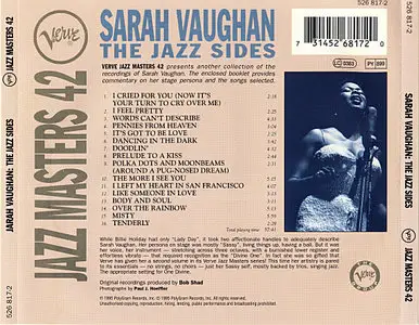 Sarah Vaughan - Verve Jazz Masters.42: The Jazz Sides (1995)
