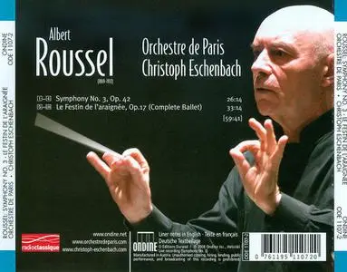 Christoph Eschenbach, Orchestre de Paris - Albert Roussel: Symphony No.3; Le Festin de l'araignée (2008)