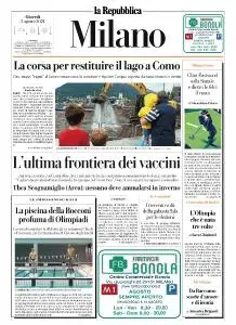 la Repubblica Milano - 5 Agosto 2021
