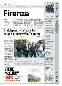 la Repubblica Firenze - 20 Agosto 2018