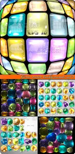 Gems vector backgrounds set 2