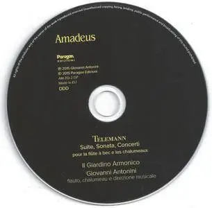 Telemann - Suite, Sonata, Concerti - Il Giardino Armonico, Giovanni Antonini (2015) {Amadeus AM 313-2}