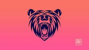 Advance logo design course: Bear mascot shape design