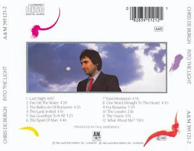 Chris De Burgh - Into The Light (1986) {Reissue}