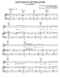 And This Is My Beloved - Jerry Vale, Kismet Musical, Mario Lanza, Percy Faith (Piano-Vocal-Guitar)