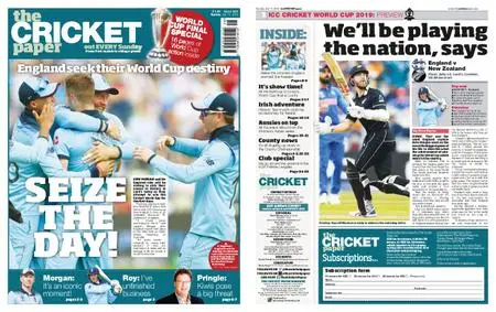 The Cricket Paper – July 15, 2019