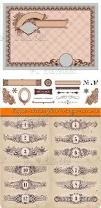 Chapter dividers floral vintage elements
