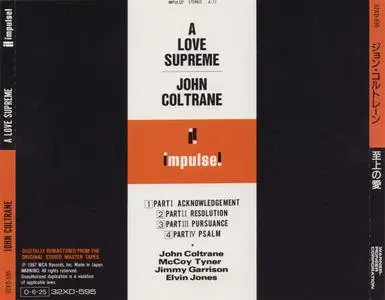 John Coltrane - A Love Supreme (1964) {Impulse! Japan, 32XD-595, Early Press}
