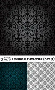 Vectors - Damask Patterns (Set 3)