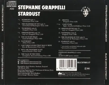 Stephane Grappelli - Stardust (1973) {Black Lion}