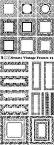 Vectors - Ornate Vintage Frames 15