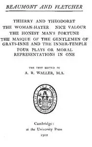 «Beaumont and Fletcher's Works, Vol. 10 of 10» by Francis Beaumont