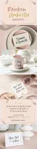 Rainbow Umbrella Font