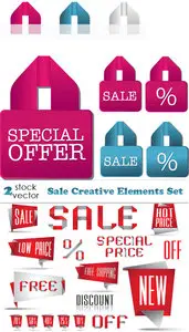 Vectors - Sale Creative Elements Set