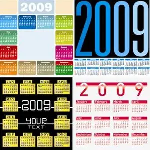 Shutter Stock vector Calendars 2009