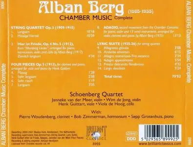 Schoenberg Quartet - Alban Berg: Chamber Music (2008)