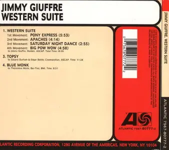 Jimmy Giuffre - Western Suite (1958) [Remastered 1998]