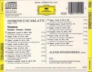 Alexis Weissenberg - Scarlatti: Sonaten (1986)