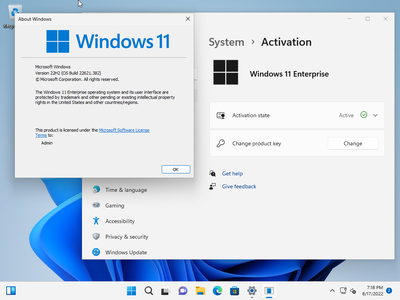 Windows 11 Enterprise 21H2 Build 22621.382 (No TPM Required) With Office 2021 Pro Plus Preactivated