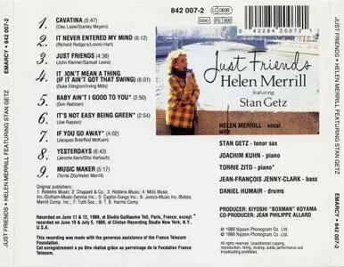 Helen Merrill & Stan Getz - Just Friends (1989)