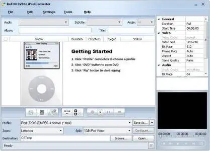 ImTOO DVD to iPod Convertor 4.0.90