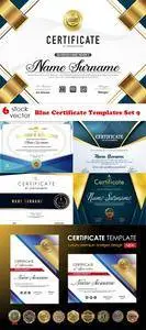 Vectors - Blue Certificate Templates Set 9