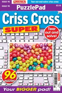 PuzzleLife PuzzlePad Criss Cross Super - April 2025
