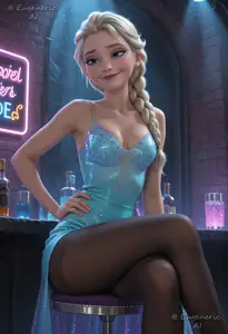 Princess Elsa C, Frozen (AI Generated)